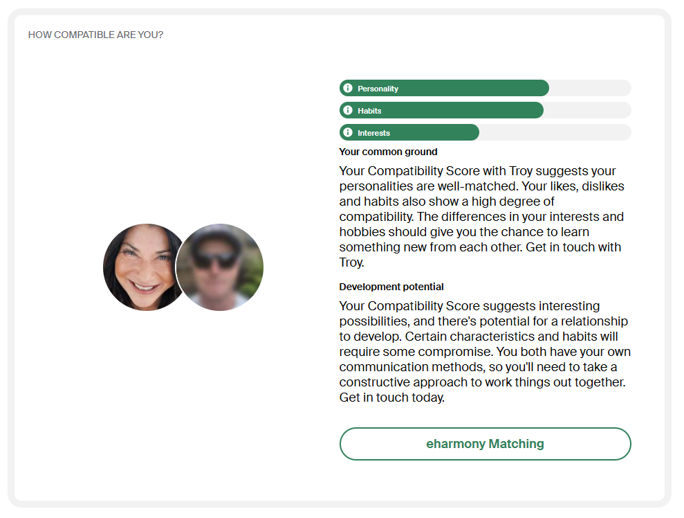 eharmony Matching